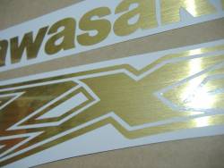 Kawasaki ZX-12R Ninja brushed gold decal set