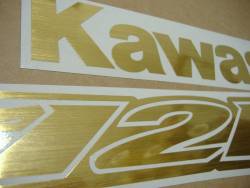 Kawasaki ZX-12R Ninja brushed gold sticker set