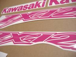 Kawasaki ZX-12R Ninja custom hot pink graphics kit