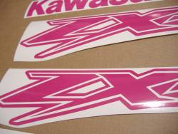 Kawasaki ZX-12R Ninja custom pink adhesives kit