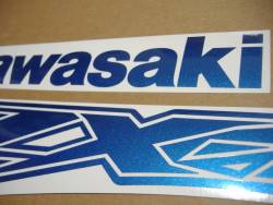 Kawasaki ZX-12R Ninja metallic blue sticker set