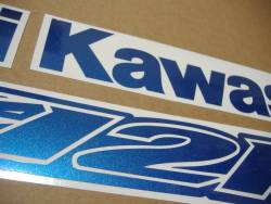 Kawasaki ZX-12R Ninja pearl blue logo graphics