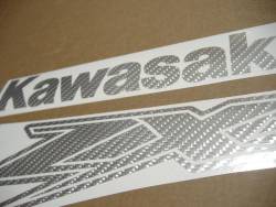 Kawasaki ZX-12R Ninja grey carbon fiber sticker set