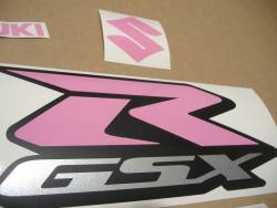 Suzuki GSXR Gixxer 750 srad soft pink sticker set