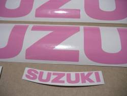 Suzuki GSXR Gixxer 750 srad soft pink graphics set