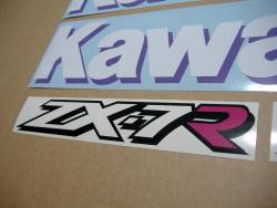 Kawasaki ZX-7R Ninja 1997-1998 red emblems logo set