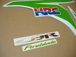 Honda CBR Fireblade lime green HRC 2011 decals set