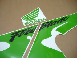 Honda CBR 929RR 2000-2001 poison lime green adhesives