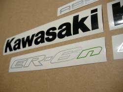 Kawasaki ER6N 650 ex-6 naked 2010 green adhesives