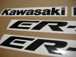 Kawasaki ER-6N 650 ex6 ninja 2007 grey stickers kit