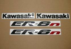 Kawasaki ER-6N 650 ex6 ninja 2007 grey sticker set