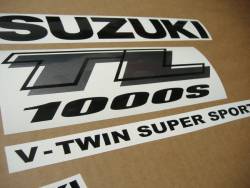 Suzuki TL 1000s 1999-2000 V-twin yellow decal kit