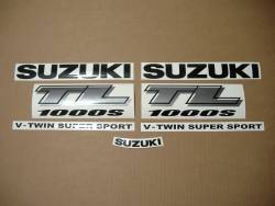 Suzuki TL1000s 1999-2000 V-twin yellow emblems logo set