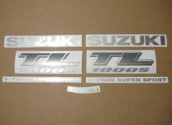 Suzuki TL 1000s 2000-2001 V-twin black decal kit
