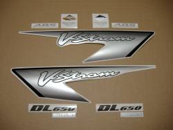 Suzuki DL650 V-Strom 2007 K7 silver grey decals