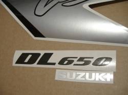 Suzuki V-Strom DL 650 2007 K7 silver decal set