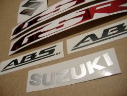 Suzuki GSR 600 ABS 2010 matte black replica stickers