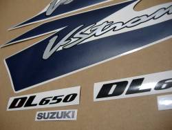 Suzuki DL650 2005-2006 blue replica adhesives