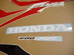 Honda CBR 600RR 2008 red stickers