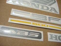 Honda CBF500a 2005 black emblems logo set