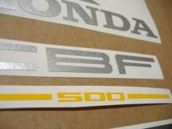 Honda CBF500 2005 black reproduction stickers