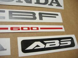 Honda CBF 600n pc38 2004 silver emblems logo set