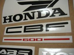 Honda CBF 600n pc38 2005 light blue emblems logo set