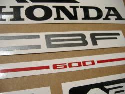 Honda CBF600 2006 silver reproduction adhesives