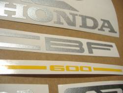 Honda CBF 600n 2006 black replacement decals kit