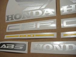 Honda CBF 600n pc38 2005-2006 black emblems logo set