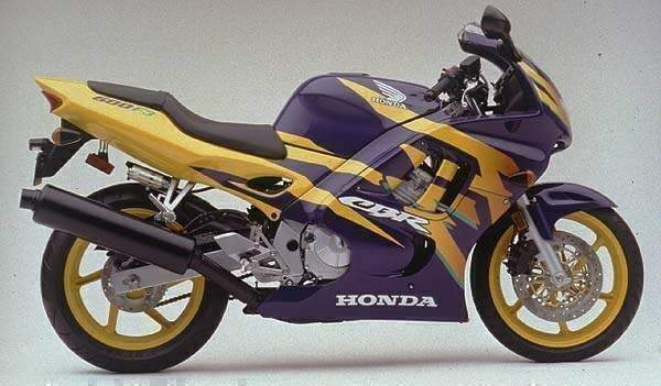 Honda CBR 600f F3 97 purple-yellow complete decal set