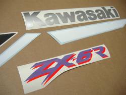 Kawasaki ZX-6R Ninja 2000 J1 green complete decal set