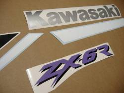 Kawasaki ZX-6R Ninja 2000-2001 J1 red graphics kit