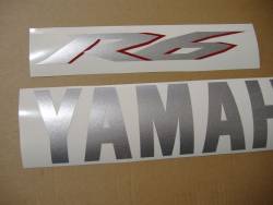 Yamaha YZF-R6 2007 RJ11 grey stickers set