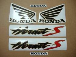 Honda Hornet S 2002 silver grey replacement stickers kit