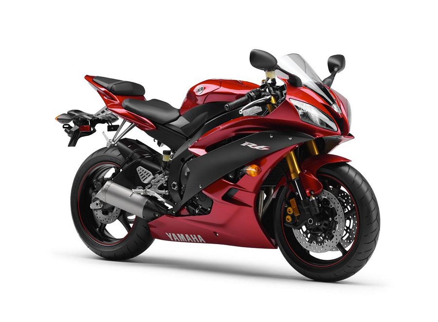 Yamaha R6 2007 2CO wine-red full decals kit