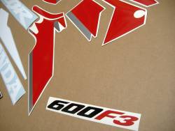 Honda CBR 600f F3 1997-1998 replacement stickers 
