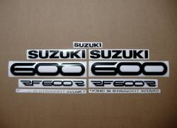 Suzuki RF 600R 1997-1998 red replacement graphics set 