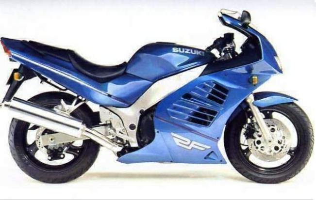 Suzuki RF600R 1996-1997 blue/green replica adhesives set