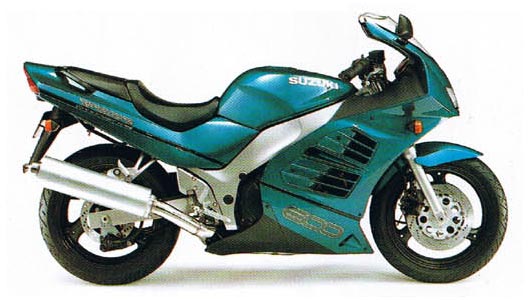 Suzuki RF600R 1997 green complete graphics set 