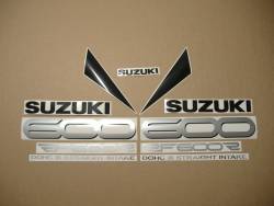 Suzuki RF600R 1996 red complete restoration decals kit