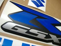 Suzuki GSX-R 600 srad light reflective blue adhesives set    