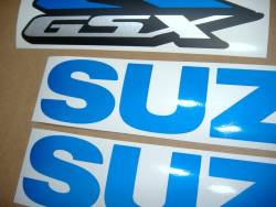 Suzuki GSXR 600 srad glow in the dark blue graphics set