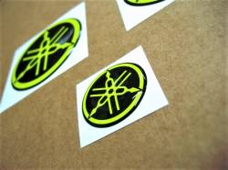 Neon yellow silicone 3D tank stickers for Yamaha R6