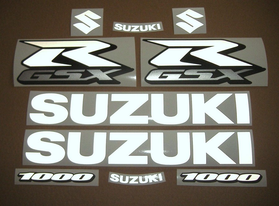 Suzuki GSXR 1000 signal light reflective white graphics 