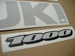 Suzuki GSXR 1000 light signal reflective white stickers