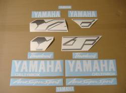 Yamaha YZF 600R 2001 Thundercat blue stickers kit