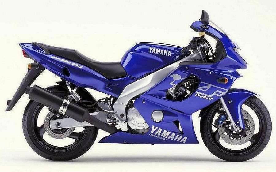 Yamaha 600R 2001 Thundercat blue decals