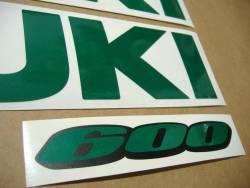 Suzuki GSX-R Gixxer 600 custom signal reflective green stickers
