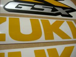 Suzuki GSX-R 750 srad light reflective yellow graphics set